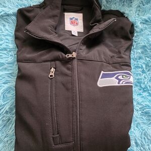 NWOT- Medium NFL Waterproof Seahawks Jacket With Inside N Front Pockets